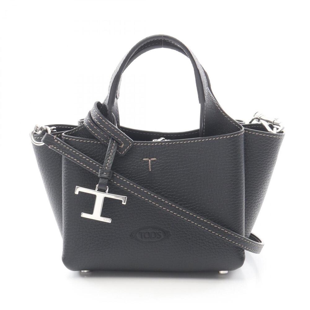 Tod's T-Timeless Micro Handbag, Leather, Women's, Black (XBWAPAFL000QRIB999)